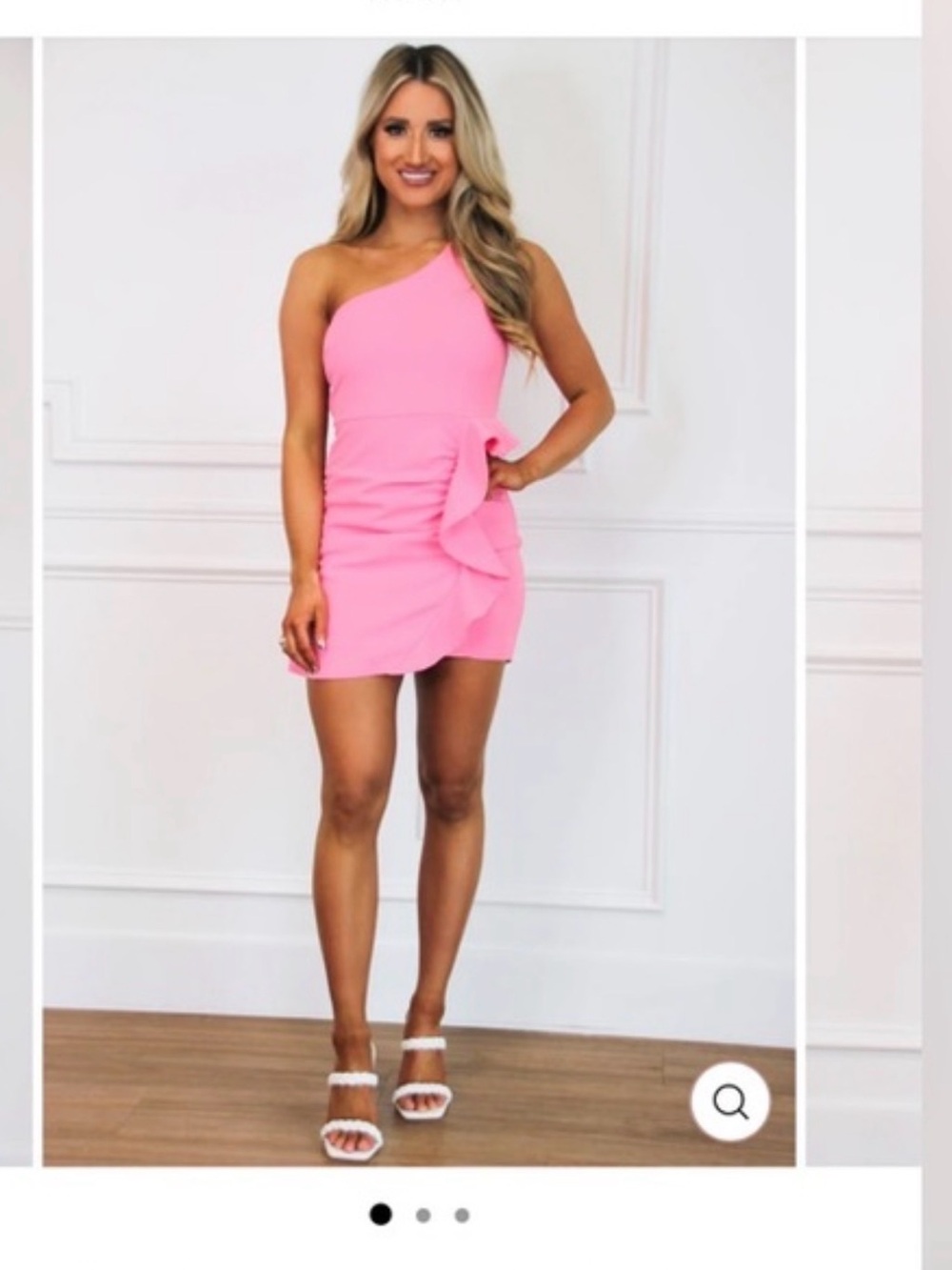 Lena Vibrant Pink Dress